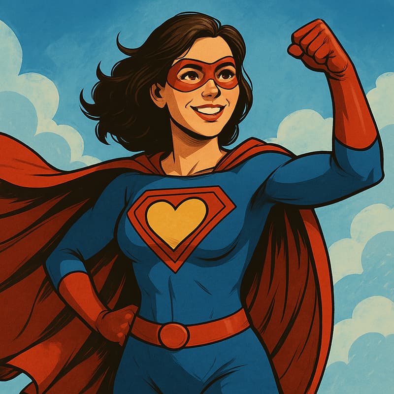 Gift card for Super Hero Mom